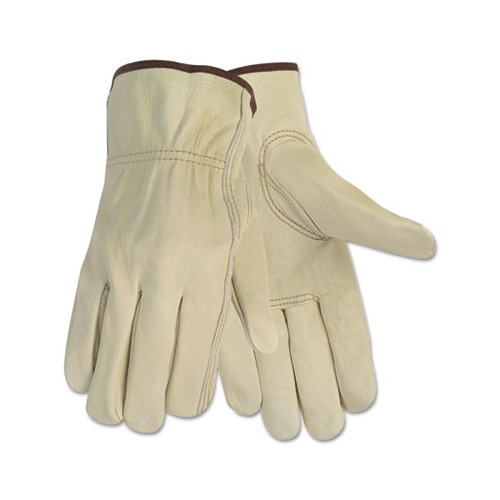Economy Leather Driver Gloves, Medium, Beige, Pair Economy Leather Driver Gloves, Medium, Beige, Pair