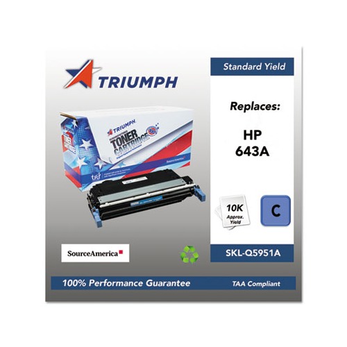 751000NSH0284 Remanufactured Q5951A (643A) Toner, 10,000 Page-Yield, Cyan 751000NSH0284 Remanufactured Q5951A (643A) Toner, 10,000 Page-Yield, Cyan