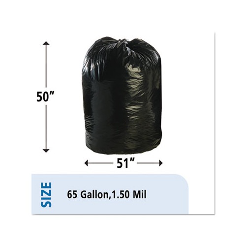 Stout Total Recycled Content Brown Trash Bags 65 Gal 100 ct