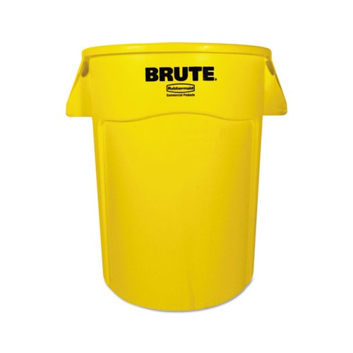 Rubbermaid Brute Vented Trash Receptacle RCP264360YEL
