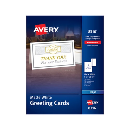 Avery HalfFold Greeting Cards AVE8316