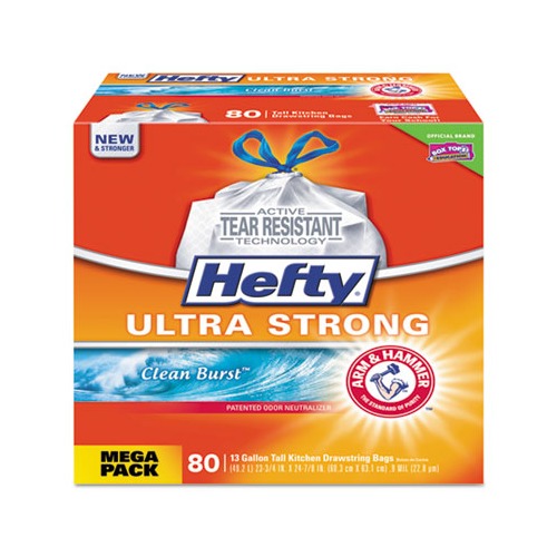 Hefty Ultra Strong Scented Tall White Kitchen Bags - PCTE88356CT 