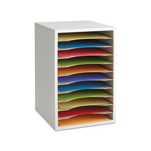 Safco Wood Vertical Desktop Literature Sorter - SAF9419GR - Shoplet.com