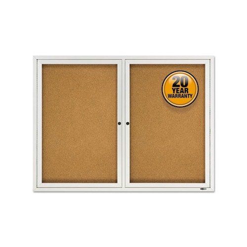 Quartet Enclosed Cork Bulletin Board QRT2124