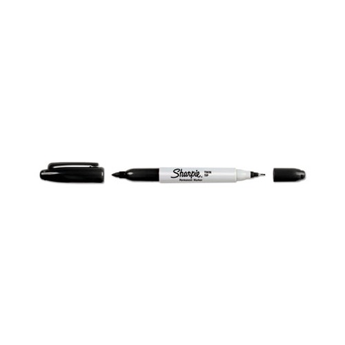 Sharpie Brush Tip & Ultra Fine Tip Twin Permanent Markers - 12 ct