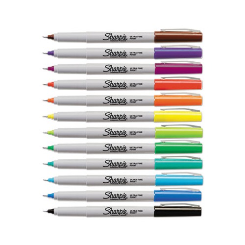 Intensity Ultra Fine Tip Permanent Marker, Extra-Fine Needle Tip, Assorted  Colors, Dozen - Office Express Office Products