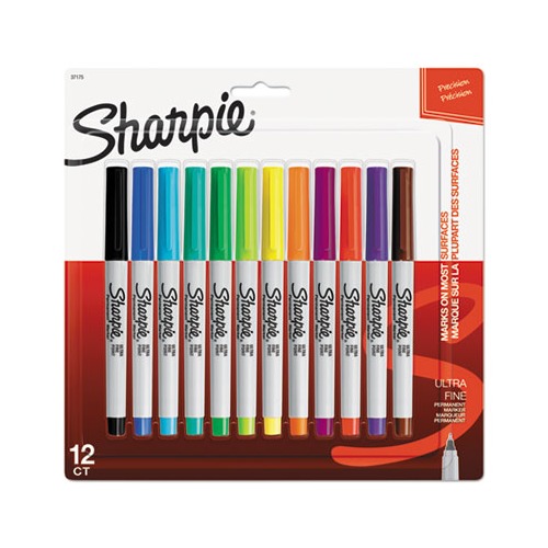 NEW up /& up™ FREE SHIPPING! Permanent Markers Fine Tip Multicolor 12ct