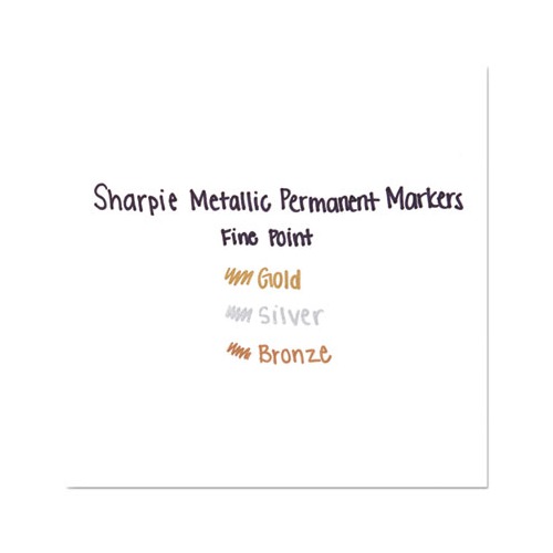 Sharpie Permanent Markers, Metallic Gold