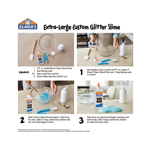 Elmer's Clear Liquid School Glue Slime Glue & Craft Glue Large 1