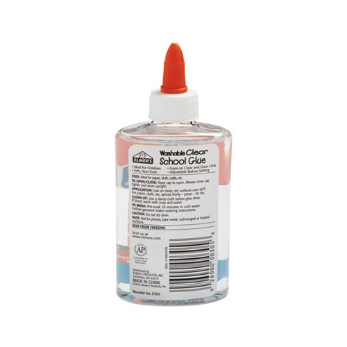 Elmer's Liquid School Glue, Clear, Washable, 5 Ounces, 24 Count - Great for  Making Slime