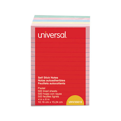 Universal SelfStick Note Pads UNV35616