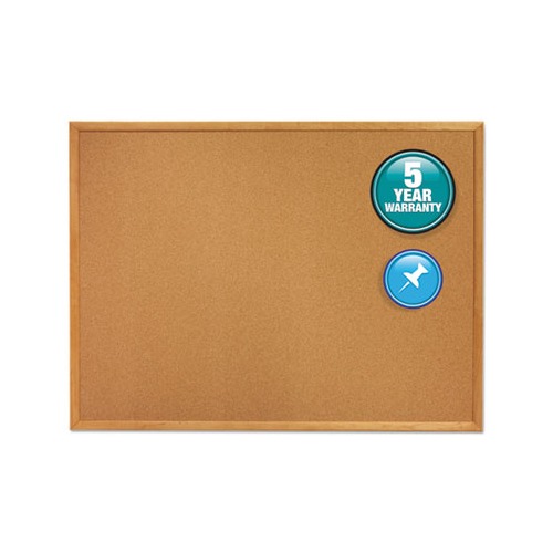 Quartet Classic Series Cork Bulletin Board - QRT304 - Shoplet.com