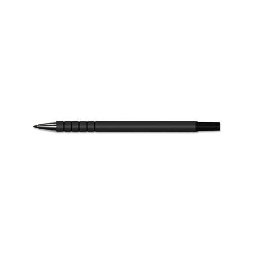 Replacement Ballpoint Counter Pen, Medium 1 mm, Black Ink, Black Barrel, 6/Pack