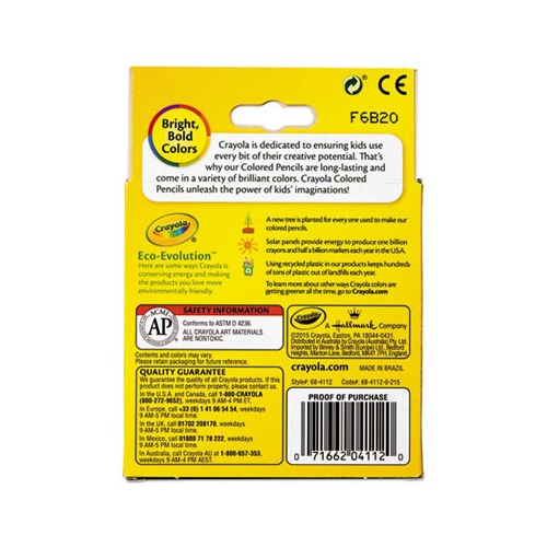 Crayola Short Colored Pencils Assorted Colors 12 Per Pack Set Of 12 Packs - ODP Business Solutions