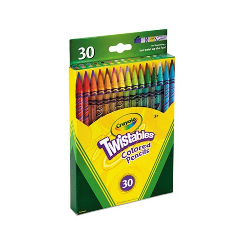 Mr. Sketch Scented Twistable Colored Pencils, Assorted Lead/Barrel