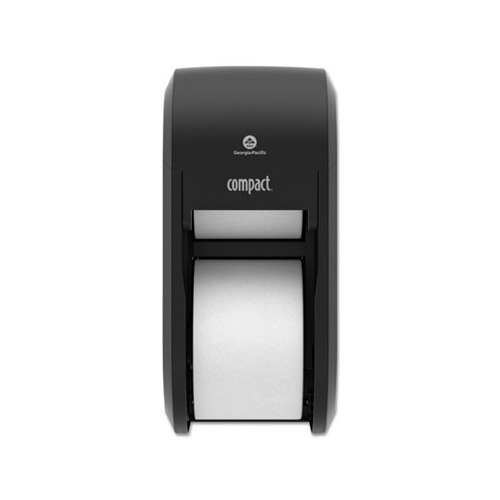 Compact Vertical 2-Roll Coreless Tissue Dispenser, 14.06 x 6.69 x 8.19, Black Compact Vertical 2-Roll Coreless Tissue Dispenser, 14.06 x 6.69 x 8.19, Black