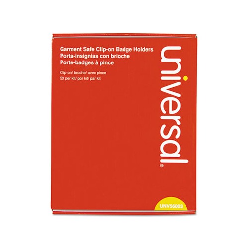 Universal Clear Badge Holders w/Garment-Safe Clips