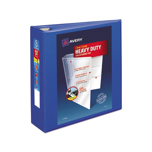 Avery Heavy-Duty View Binder with DuraHinge and Locking One Touch EZD Rings  - AVE79811 