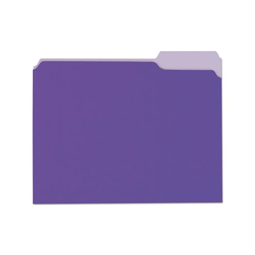 Universal Deluxe Colored Top Tab File Folders UNV10505