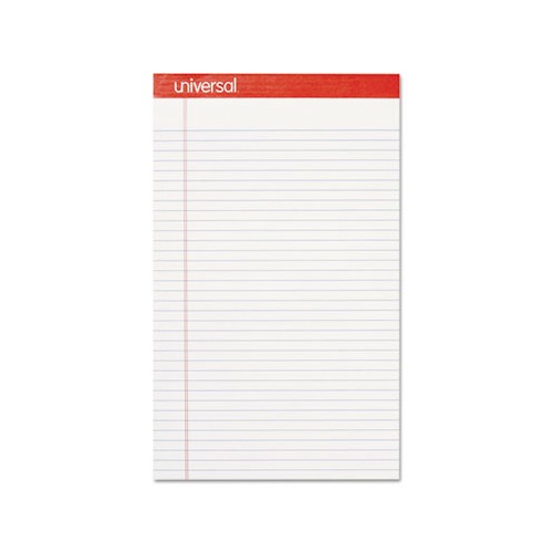 Universal Perforated Ruled Writing Pads - UNV45000 - Shoplet.com