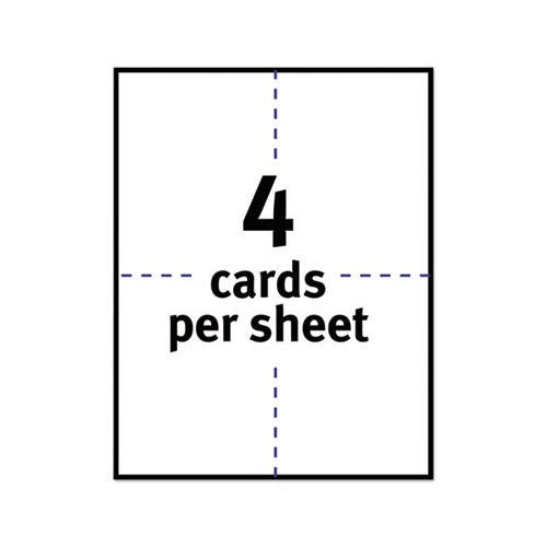 avery glossy postcards