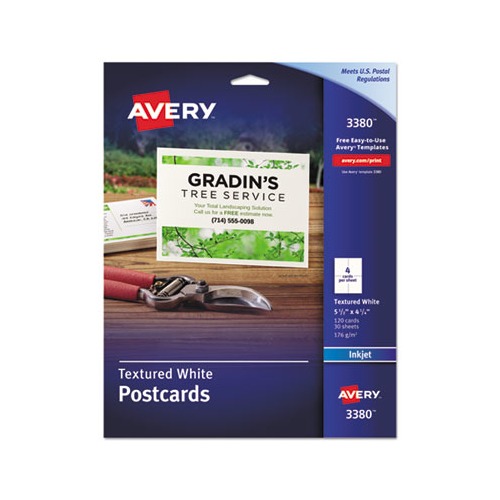 Avery Textured Postcards Ave3380 Shoplet Com