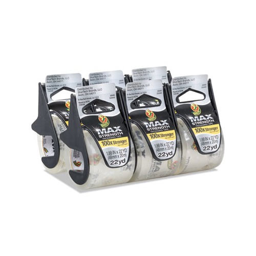 MAX Packaging Tape with Dispenser, 1.5