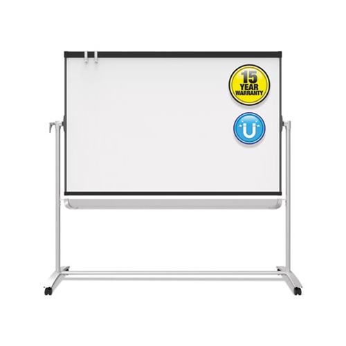 Prestige 2 Mobile Presentation Easel, 6 ft x 4 ft, Silver/Graphite Prestige 2 Mobile Presentation Easel, 6 ft x 4 ft, Silver/Graphite