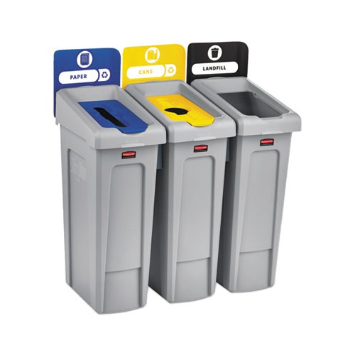 Rubbermaid BRUTE Recycling Containers:Facility Safety and Maintenance:Waste