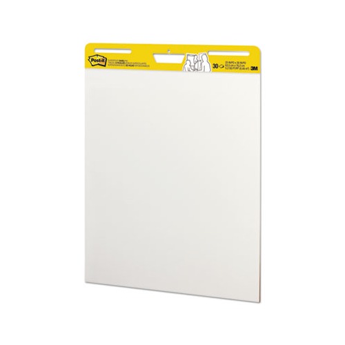 3m Unruled Flip Chart With Bleed-resistant Paper, 25 X 30 Inches