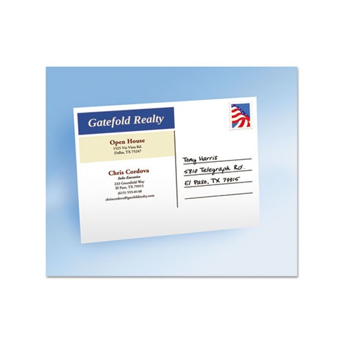 avery glossy postcards