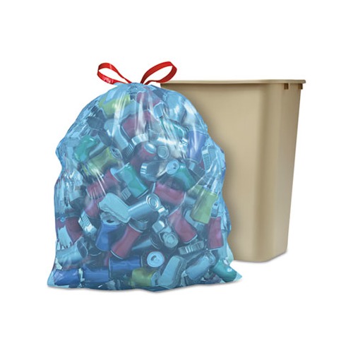 Glad Tall Kitchen Blue Recycling Bags, 13 gal, 0.9 mil, 27.38 x