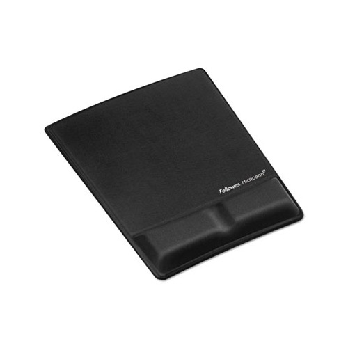 Fellowes Memory Foam Mouse Pad/Wrist Rest- Silver