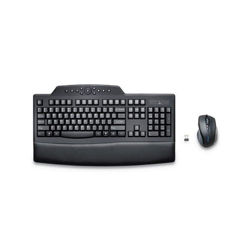 Pro Fit Comfort Wireless Desktop Set, 2.4 GHz Frequency/30 ft Wireless Range, Black