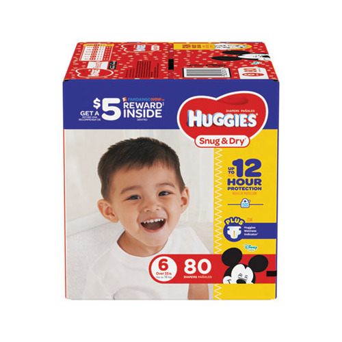 KIMBERLY CLARK Snug and Dry Diapers KCC43114