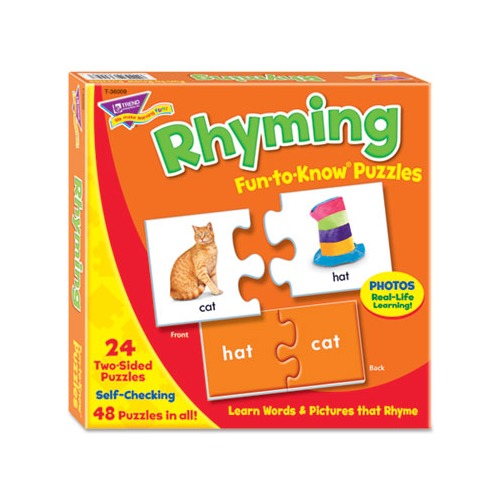 Fun to Know Puzzles, Ages 3 and Up, (24) 2-Sided Puzzles Fun to Know Puzzles, Ages 3 and Up, (24) 2-Sided Puzzles