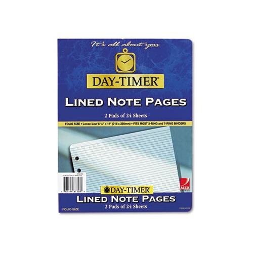 DAYTIMER'S INC. Lined Pages - DTM87328 - Shoplet.com
