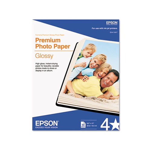 Epson Glossy Photo Paper, 50 Sheets