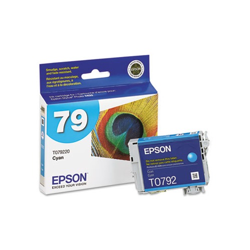 T079220 (79) Claria High-Yield Ink, 810 Page-Yield, Cyan T079220 (79) Claria High-Yield Ink, 810 Page-Yield, Cyan