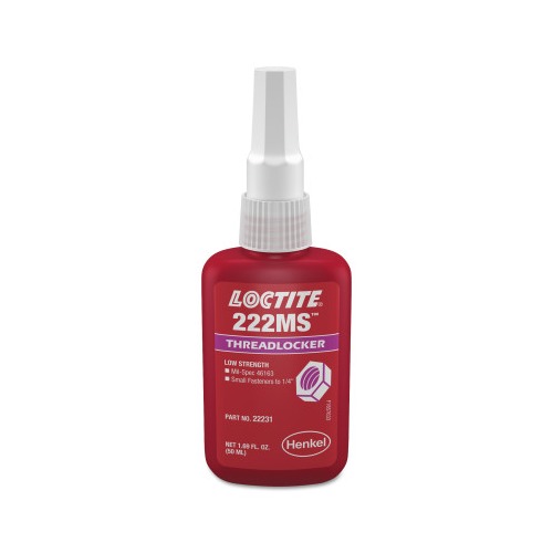Loctite 222MS Threadlockers, Low Strength/Small Screw 135334 442135334