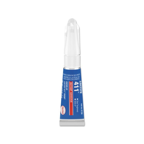 Loctite 411 Prism Instant Adhesive, Clear/Toughened - 41104 - 442-41104 ...