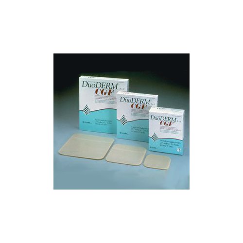 duoderm hydrocolloid dressing CGF 6" x 6" DuoDerm CGF Adhesive Border Hydrocolloid