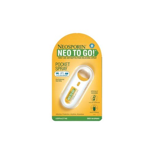 Johnson & Johnson Neosporin Plus Pain NEO TO GO! First Aid Spray, 0.26