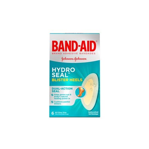 Johnson & Johnson BandAid Hydro Seal Blister Heels, 6 ct 53117419
