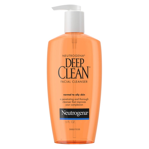 Johnson & Johnson Neutrogena Deep Clean Facial Cleanser for Normal to ...