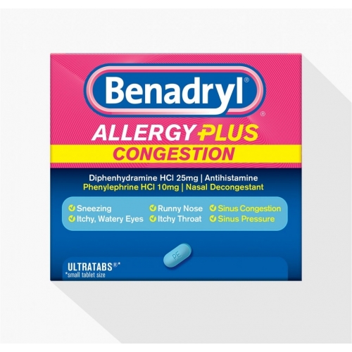 Johnson & Johnson Benadryl Ultra Allergy Relief Tablets, 24 ct