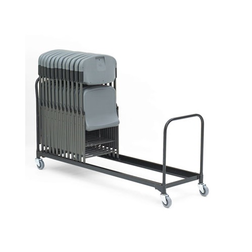 Iceberg Folding Chair Cart 34 Chair Capacity 21 X 8 Ft Black