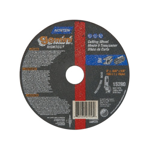 Norton Gemini RightCut CutOff Wheels 66243527956, 25 per pack 547