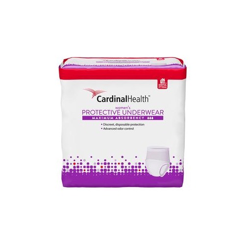 Cardinal Health Cardinal Maximum Absorbency Protective Underwear for Women, Extra Large, 58 68