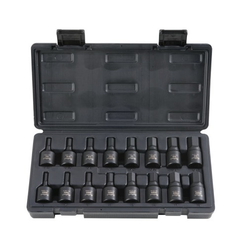 Stanley Products Blackhawk Hex Bit Impact Socket Sets UH1216CS, 16